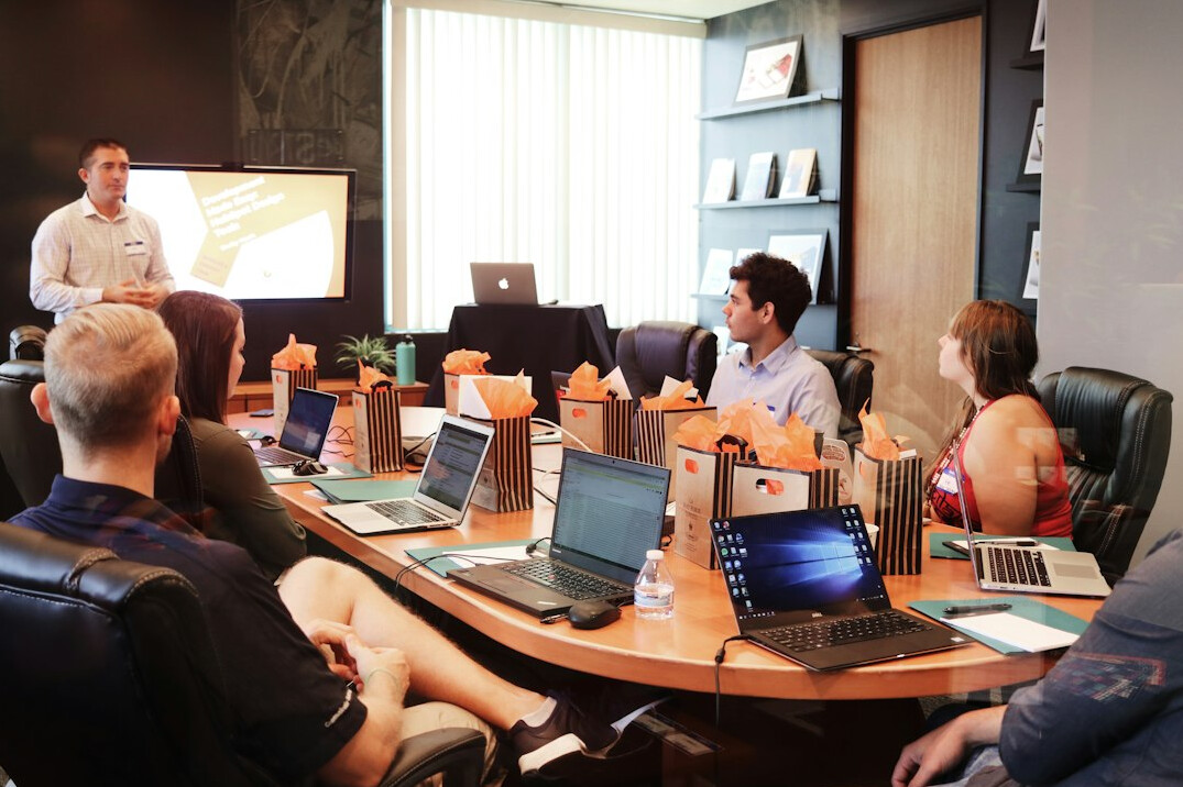 business professionals in meeting