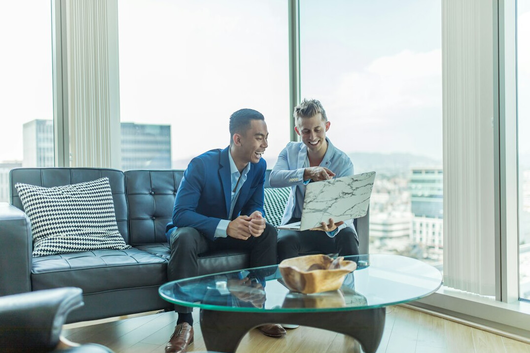 professional executives collaborating