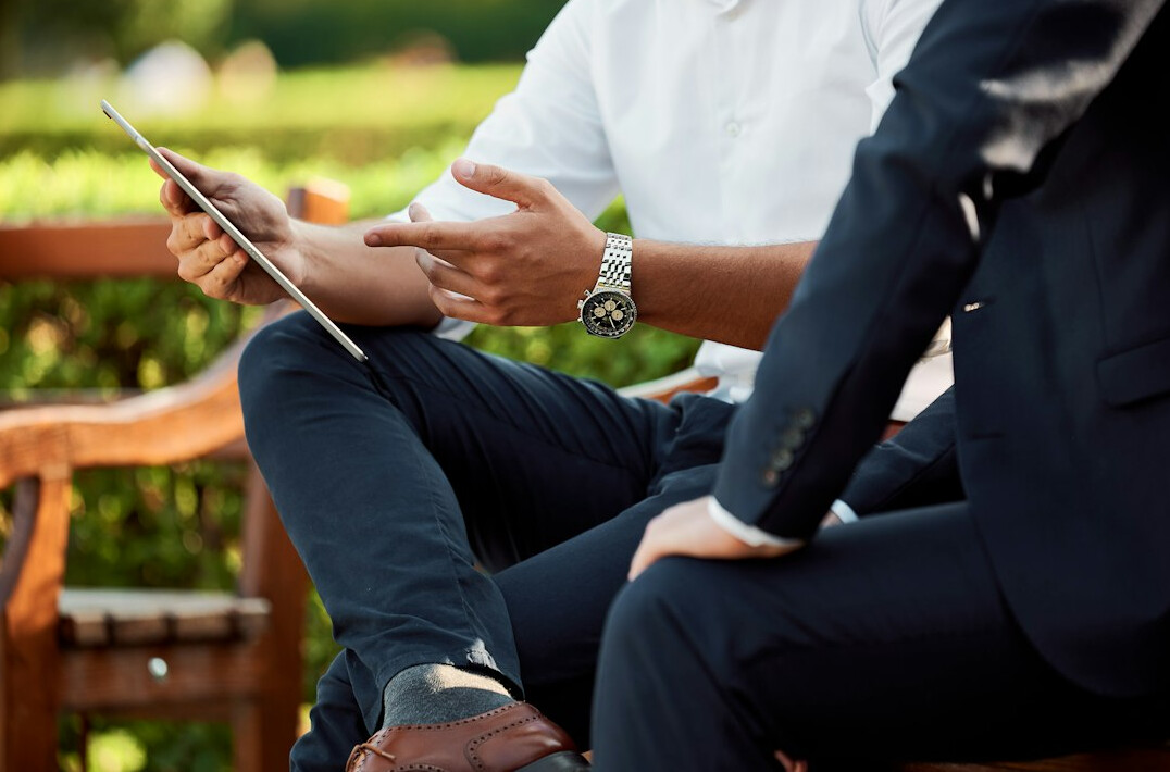 business executives in meeting
